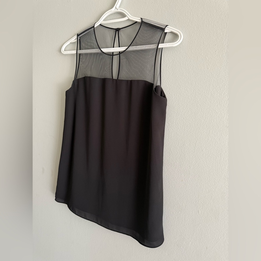 Aritzia Babaton Elegant Black Sheer Women's sleeveless Top size XS - Picture 7 of 11